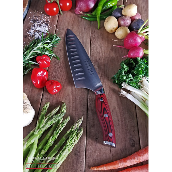 Ergo Chef Crimson Series 8-Inch Carving Knife - German Steel, G10 Handle - View #10